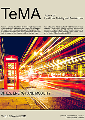 Vol 8, N° 3 (2015): Cities, Energy and Mobility: Strategies for Consumptions’ Reduction