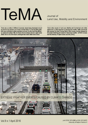 Vol 9, N° 1 (2016): Planning for livable and safe cities: Extreme weather events caused by climate change