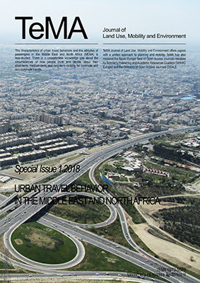 Special issue. Urban Travel Behavior in the Middle East and North Africa